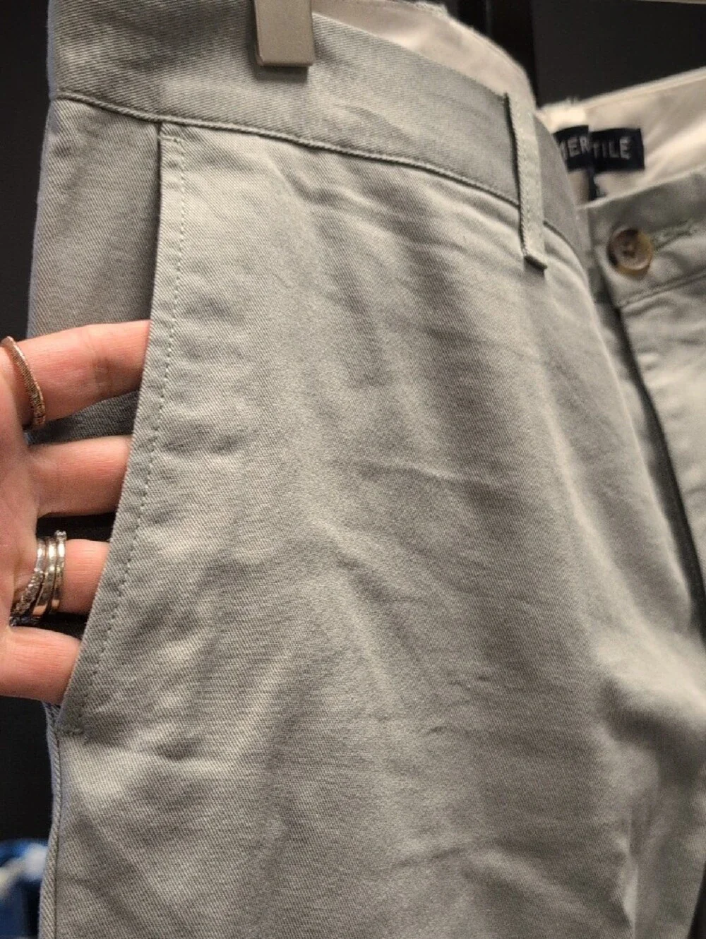 J. Crew Light Green/Gray Casual Chinos